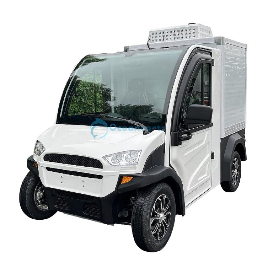 Oceancartz 2-Seater Electric Utility Freezer Cart with -18°C Cooling and 600kg Payload Golf Cart - Pickup Trucks - 2 Seater | Oceancartz