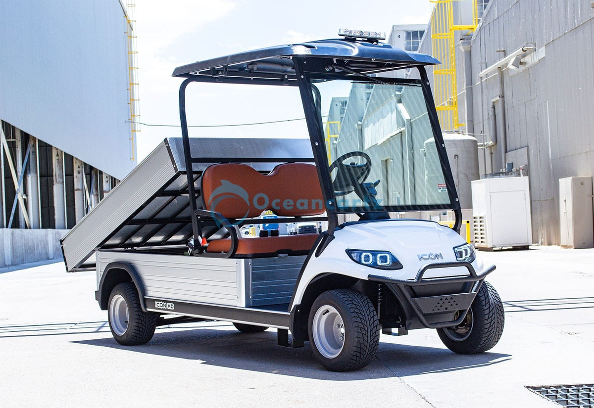 Oceancartz 2-Seater Electric Utility Golf Cart with 48V 5kW AC Motor and 1835mm Hydraulic Cargo Box - Utility Golf Carts - 2 Seater | Oceancartz