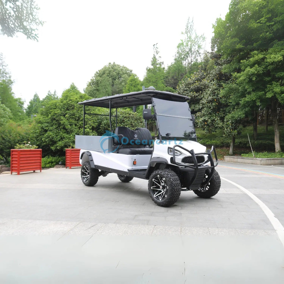 Oceancartz 2-Seater Off-Road Utility Electric Golf Cart, 48V 5000W AC Motor, 108Ah Lithium Battery, 227kg Rear Dump Bed, 1360kg Winch, 64km Range - Utility Golf Carts - 2 Seater - Photo 4 | Oceancartz