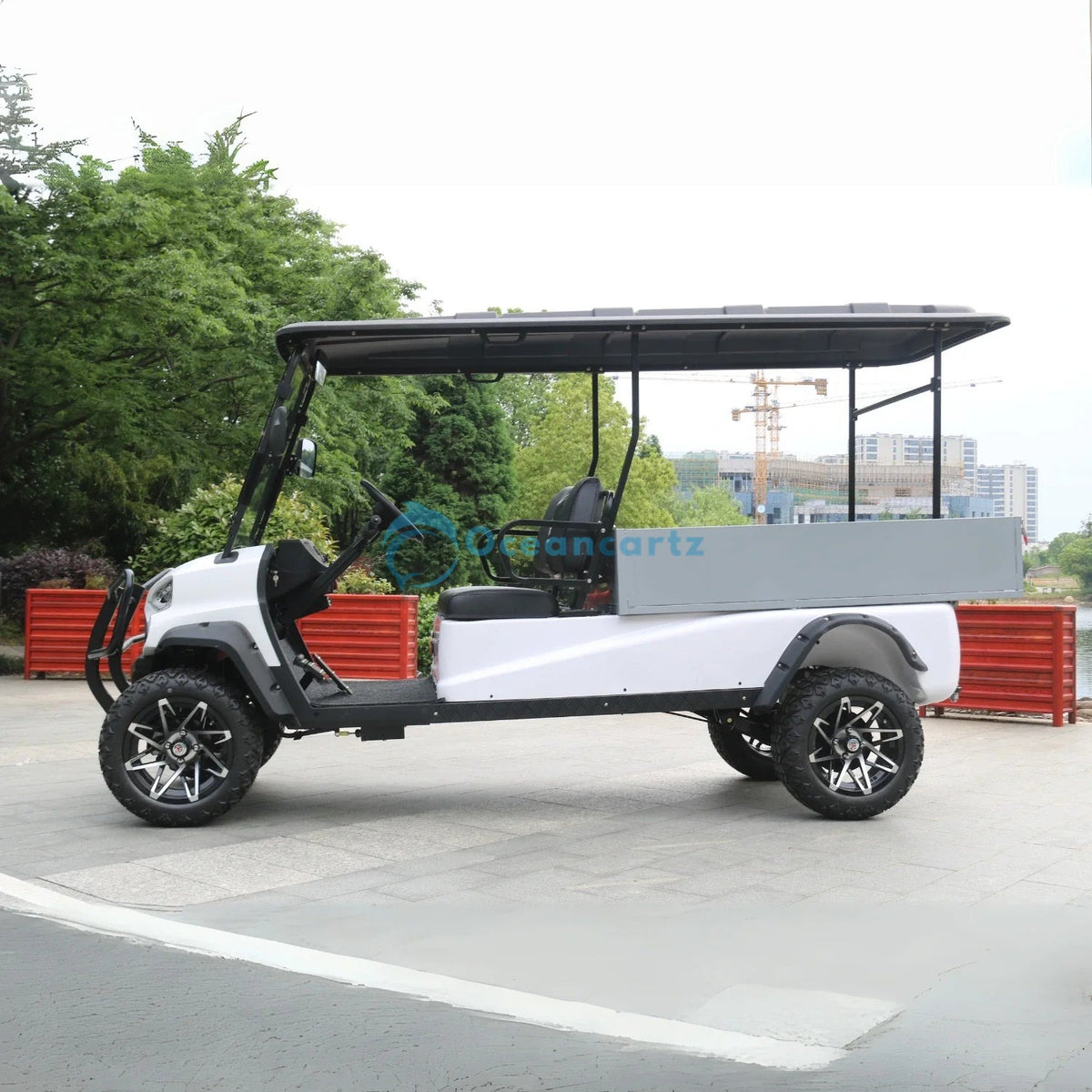 Oceancartz 2-Seater Off-Road Utility Electric Golf Cart, 48V 5000W AC Motor, 108Ah Lithium Battery, 227kg Rear Dump Bed, 1360kg Winch, 64km Range - Utility Golf Carts - 2 Seater - Photo 5 | Oceancartz