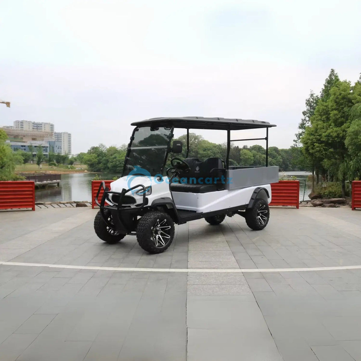 Oceancartz 2-Seater Off-Road Utility Electric Golf Cart, 48V 5000W AC Motor, 108Ah Lithium Battery, 227kg Rear Dump Bed, 1360kg Winch, 64km Range - Utility Golf Carts - 2 Seater - Photo 8 | Oceancartz