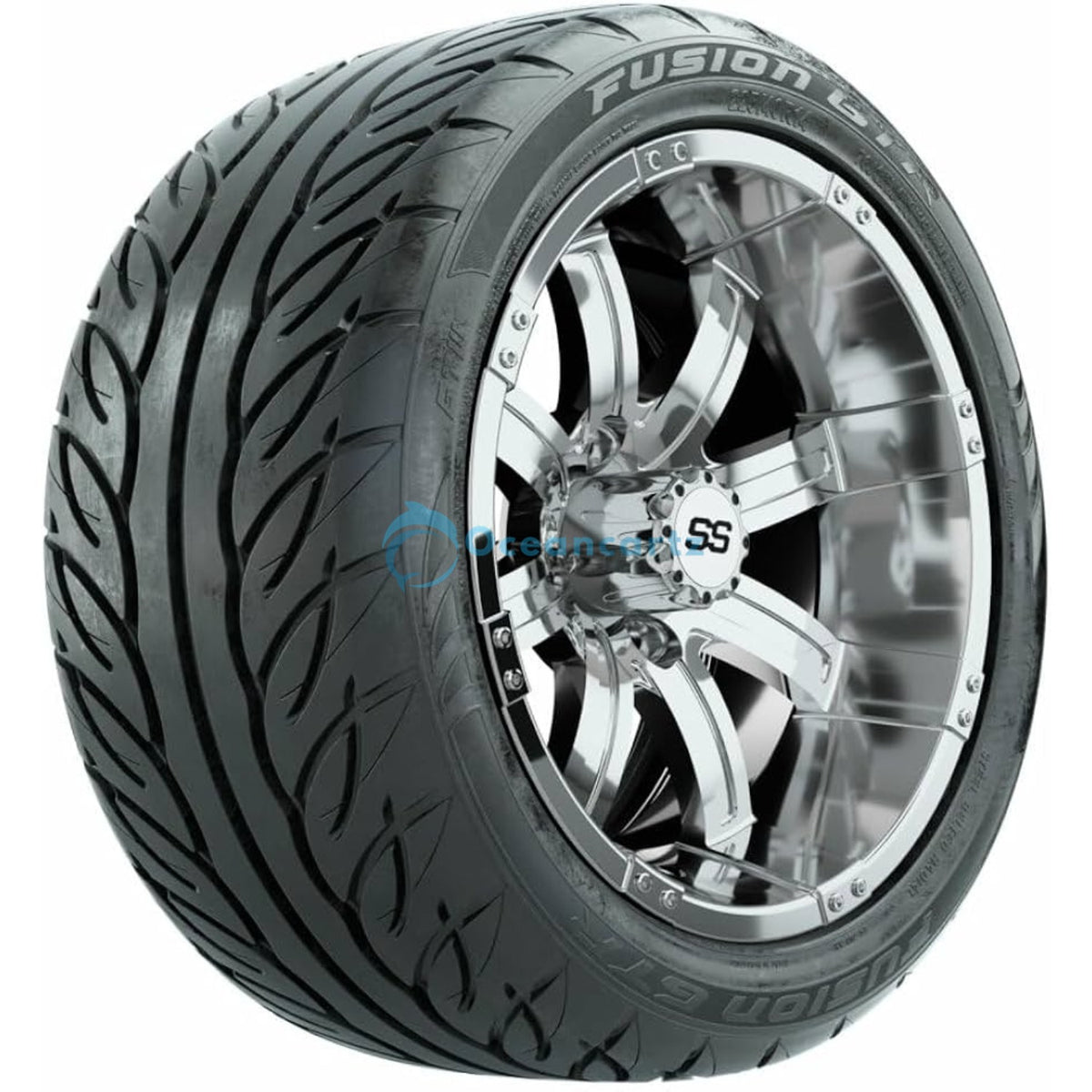 Buy Oceancartz 225/50-14 Golf Cart Tire and 14-Inch Wheel Assembly, 23-Inch Diameter Hybrid Tread, 4-Ply Construction, 800 lbs Load Capacity - Golf Cart Tire at Oceancartz