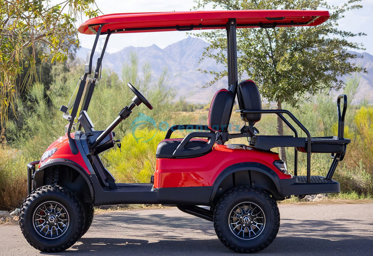 Oceancartz 4-Passenger Lifted Electric Golf Cart with 51V 5kW Motor and 42cm Ground Clearance - Normal Golf Carts - 4+2 Seater - Photo 12 | Oceancartz