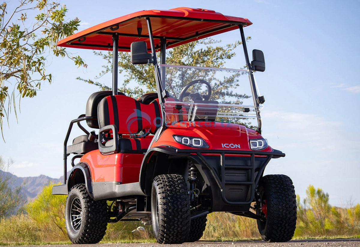 Buy Oceancartz 4-Passenger Lifted Electric Golf Cart with 51V 5kW Motor and 42cm Ground Clearance - Normal Golf Carts - 4+2 Seater at Oceancartz