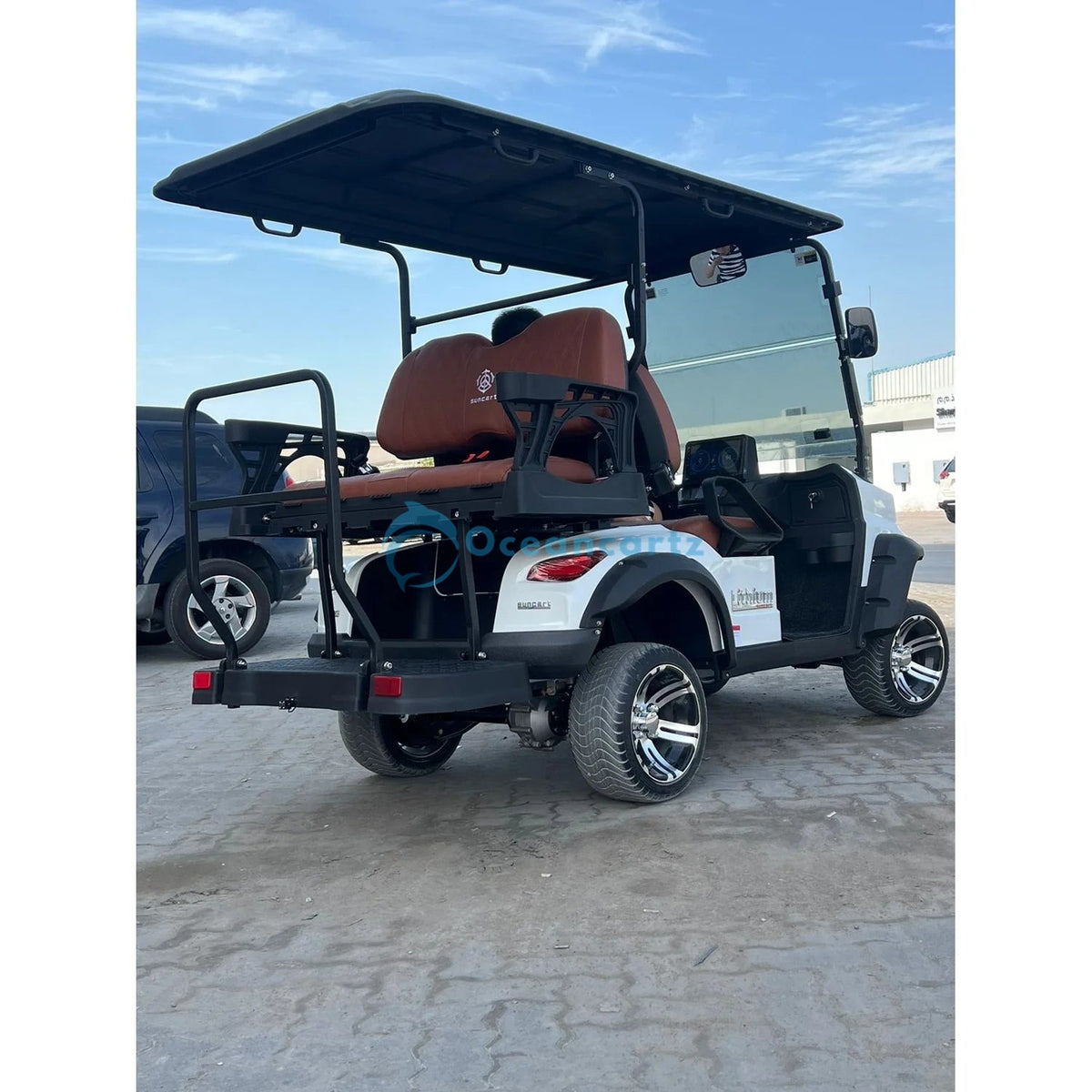 Oceancartz 4-Seater (2+2) On-Road Golf Cart, 48V 5000W, 108Ah Lithium Battery, 100km Range, 3-5h Charging, 12" Alloy Wheels, 215/35-12 Street Tires - Normal Golf Carts - 2+2 Seater - Photo 4 | Oceancartz