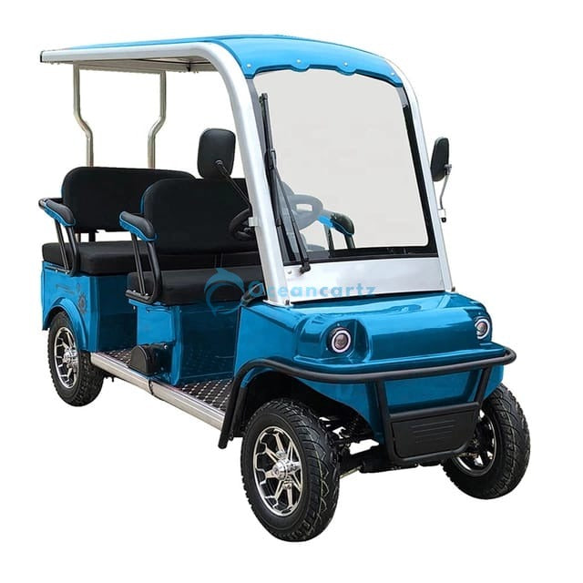 Oceancartz 4-Seater 60V On-Road Electric Golf Cart with 1200W Motor and Regenerative Braking - Normal Golf Carts - 4 Seater - Close Up | Oceancartz