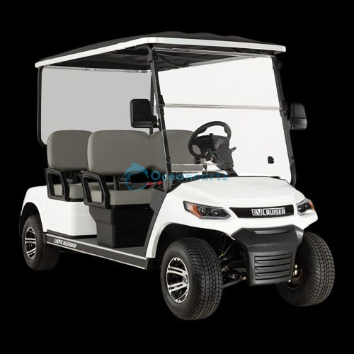 Oceancartz 4-Seater Forward-Facing On-Road Golf Cart, 48V 5kW AC Motor, 48V Sealed Maintenance-Free AGM Battery, 90km Range, 10-Inch Alloy Wheels - Normal Golf Carts - 4 Seater | Oceancartz