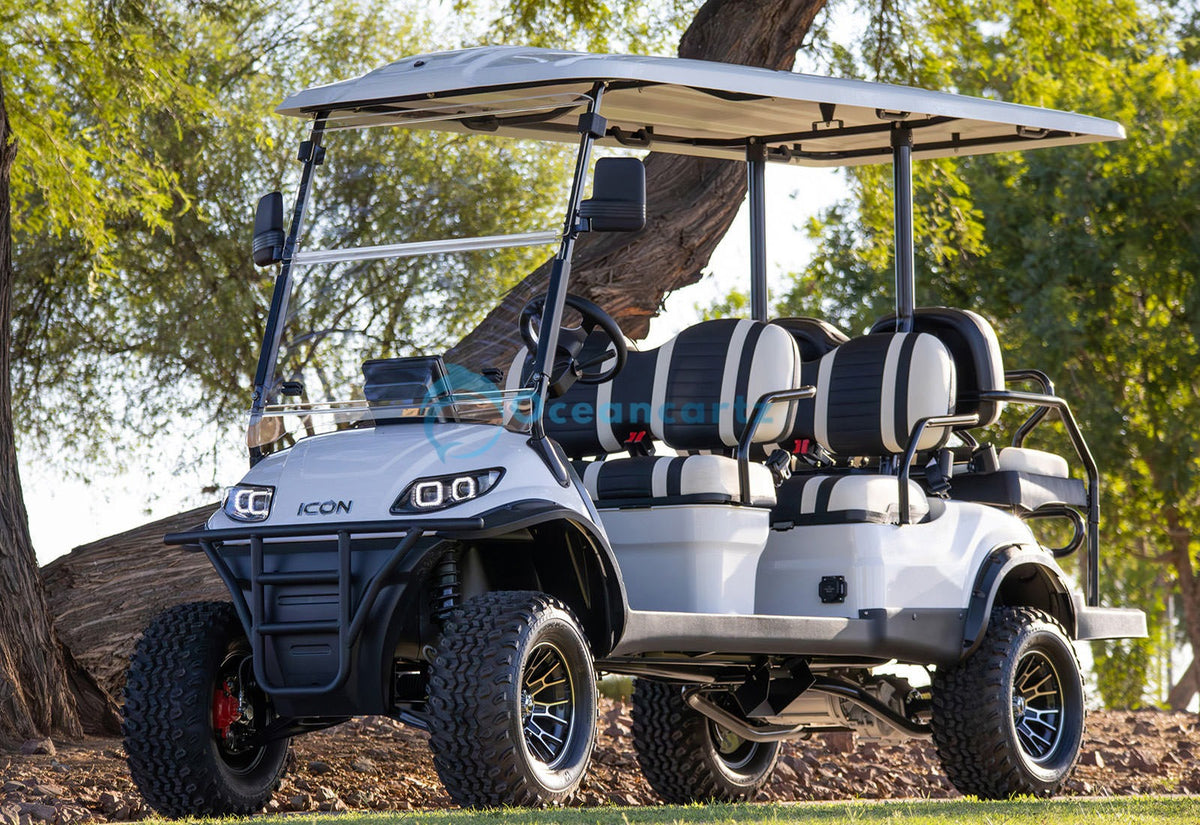 Oceancartz 6-Passenger Lifted Off-Road Electric Golf Cart with 51V 5kW Motor and 41cm Ground Clearance - Normal Golf Carts - 4+2 Seater - Photo 13 | Oceancartz