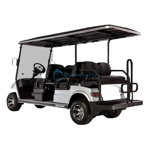 Oceancartz 6-Seater (4+2) Commercial On-Road Golf Cart, 48V 5kW AC Motor, Sealed Maintenance-Free AGM Battery, 90km Range, 10-Inch Aluminum Wheels - Normal Golf Carts - 6 Seater - Photo 5 | Oceancartz
