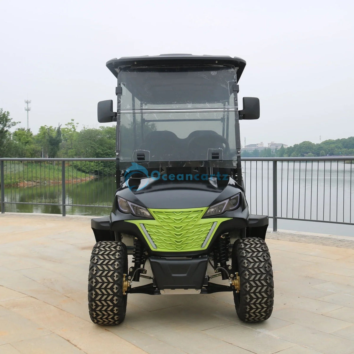 Oceancartz 6-Seater (4+2) Off-Road Golf Cart, 5000W Motor, 186Ah Lithium Battery, 120km Range, 45 km/h, 14" Alloy Wheels, 23x10-14 6-Ply Tires - Normal Golf Carts - 4 Seater | Oceancartz