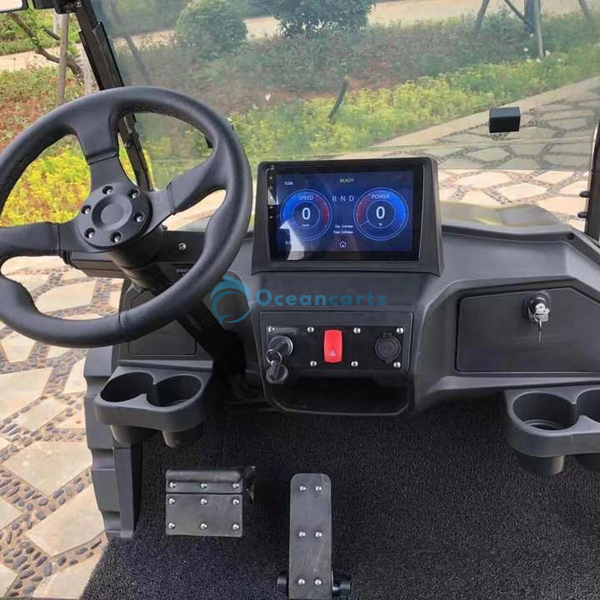 Oceancartz 6-Seater (4+2) Off-Road Golf Cart, 5000W Motor, 186Ah Lithium Battery, 120km Range, 45 km/h, 14" Alloy Wheels, 23x10-14 6-Ply Tires - Normal Golf Carts - 4 Seater - Close Up | Oceancartz
