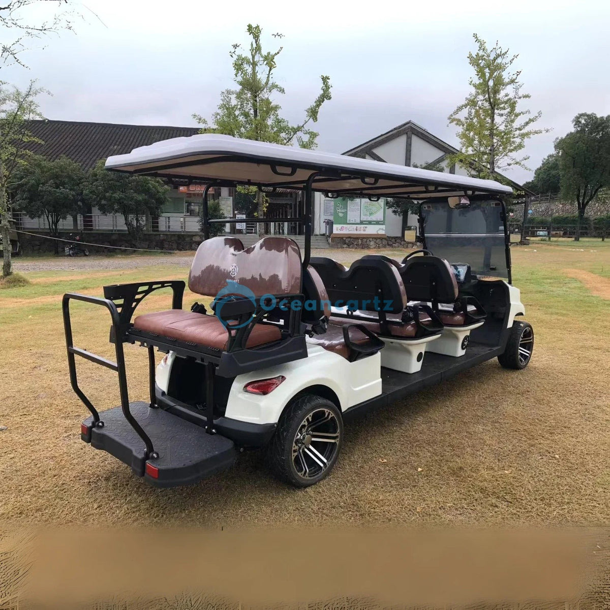 Oceancartz 8-Seater (6+2) On-Road Electric Golf Cart, 48V 5000W Motor, 130Ah Lithium Battery, 12-Inch Alloy Wheels, 215/35-12 Street Tires - Normal Golf Carts - 6+2 Seater - Photo 6 | Oceancartz