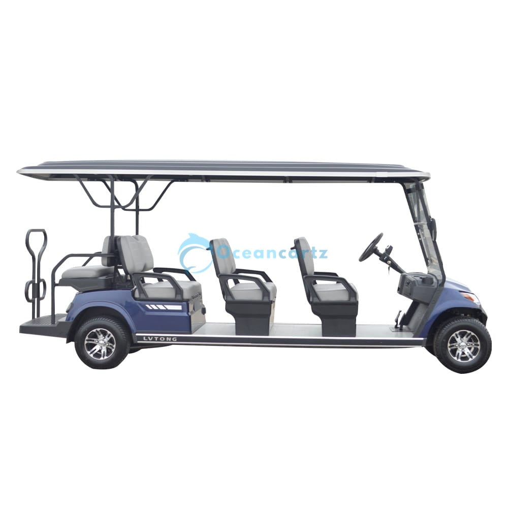 Oceancartz 8-Seater Forward-Facing On-Road Golf Cart Shuttle, 48V 5kW AC Motor, Maintenance-Free AGM Battery, 80km Range, 10-Inch Wheels - Normal Golf Carts - 8 Seater - Photo 4 | Oceancartz