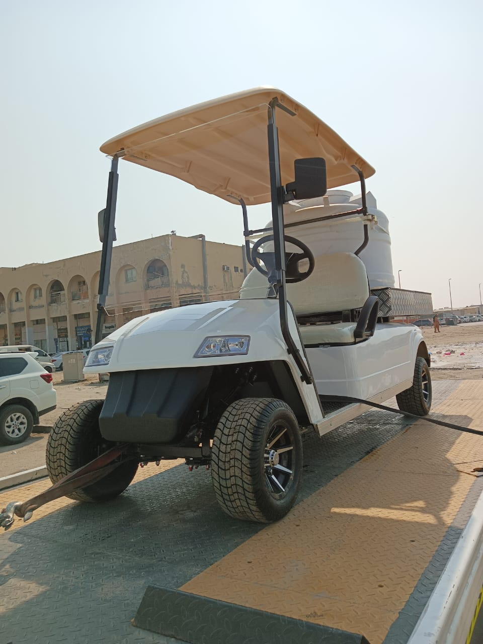 Oceancartz Electric Utility Golf Cart with 400L Water Tank, Integrated Pressure Washer, 48V 5kW AC Drive, and 500kg Load