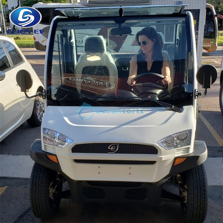 Oceancartz Enclosed 2-Seater 60V Electric Golf Cart with Air Conditioning and 130km Range - Air Conditioned Golf Carts - 2 Seater | Oceancartz