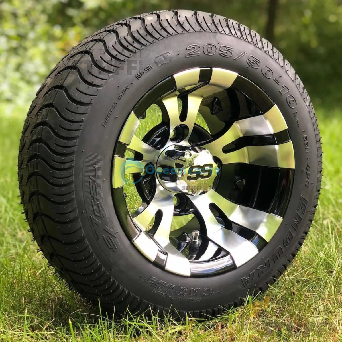 Oceancartz Golf Cart Tire 205/50-10 With 10-Inch Wheel Assembly - Golf Cart Tire | Oceancartz
