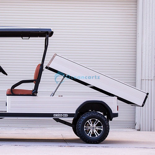 Oceancartz Lifted 2-Passenger Off-Road Electric Utility Golf Cart with Hydraulic Cargo Bed, 48V 5kW AC Motor, and 12-Inch Wheels - Utility Golf Carts - 2 Seater - Photo 4 | Oceancartz