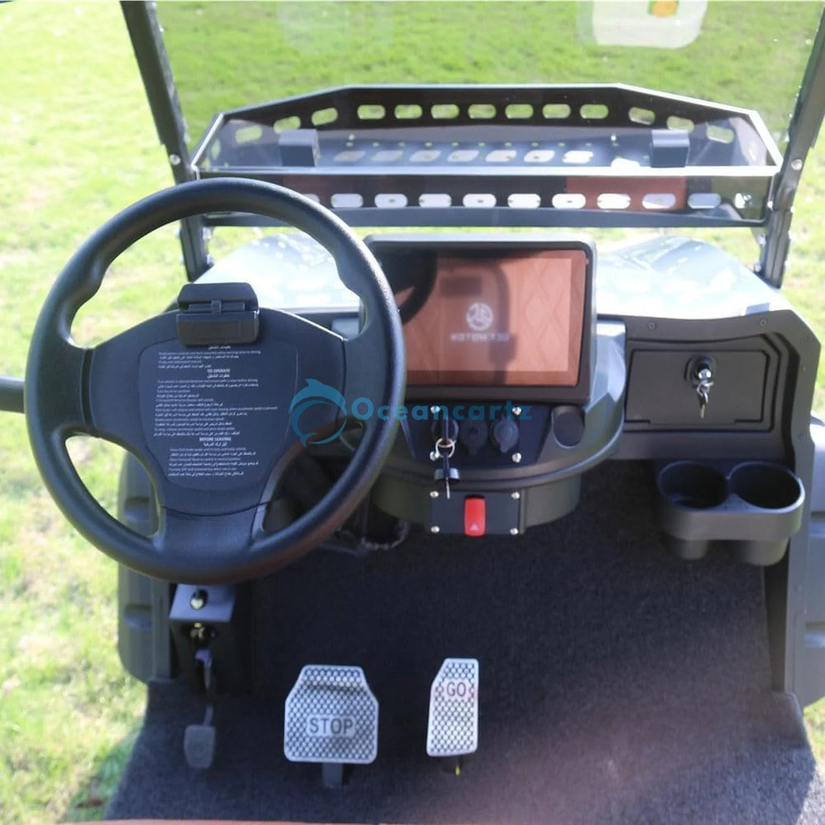 Oceancartz Lifted 4-Seater (2+2) Off-Road Electric Golf Cart, 48V 5000W, 108Ah Lithium, 120km Range, 14" Alloy Wheels, 23/10-14 Tires, 3.5m Turning Radius - Normal Golf Carts - 2+2 Seater - Photo 4 | Oceancartz