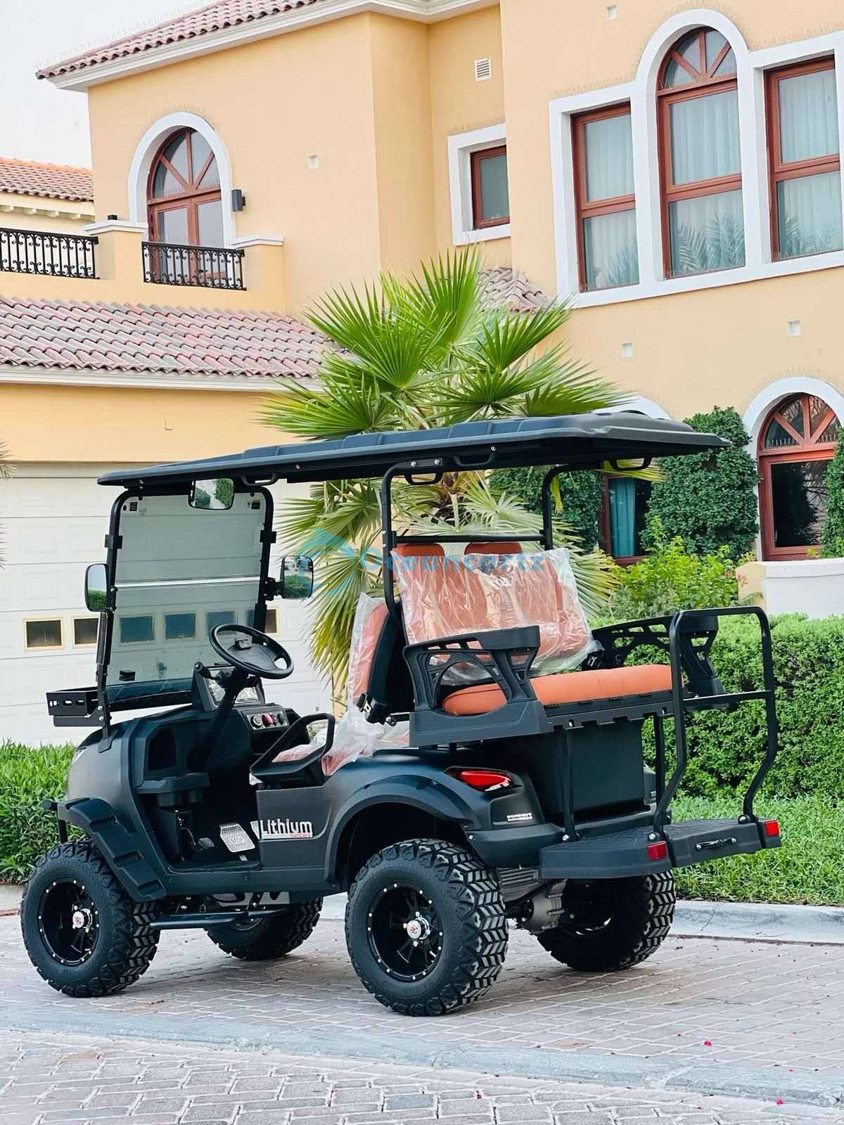 Oceancartz Lifted 4-Seater (2+2) Off-Road Golf Cart, 48V 5000W, 108Ah Lithium Battery, 120km Range, 3-5h Charging, 14-Inch Wheels, 23/10-14 Tires - Normal Golf Carts - 2+2 Seater | Oceancartz