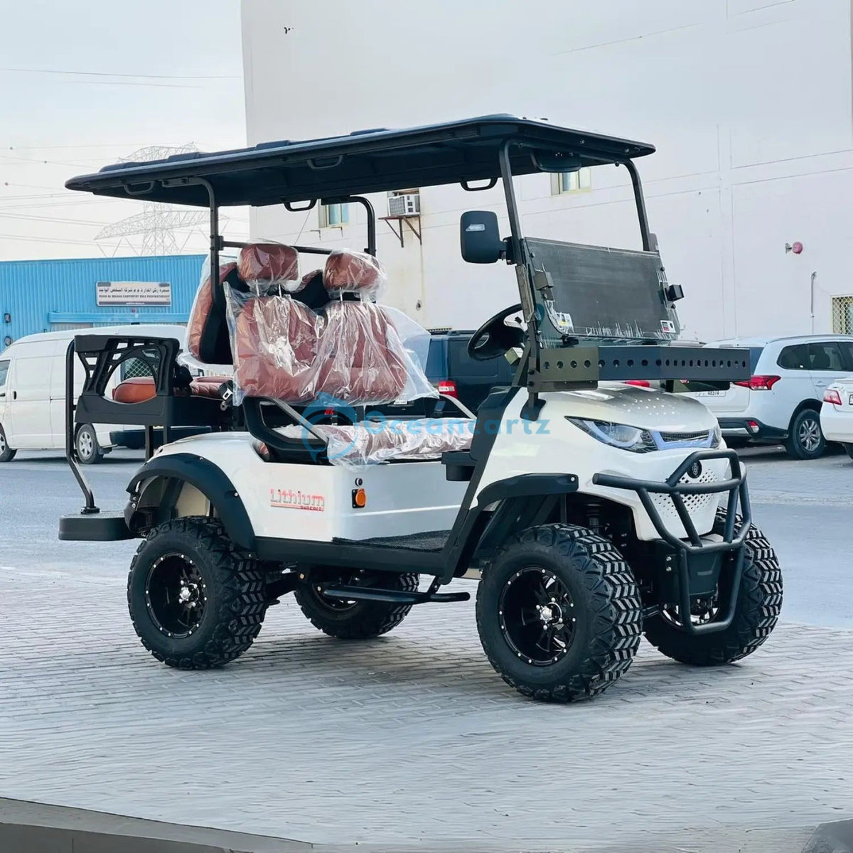 Oceancartz Lifted 4-Seater (2+2) Off-Road Golf Cart, 48V 5000W, 108Ah Lithium Battery, 120km Range, 3-5h Charging, 14-Inch Wheels, 23/10-14 Tires - Normal Golf Carts - 2+2 Seater - Photo 4 | Oceancartz