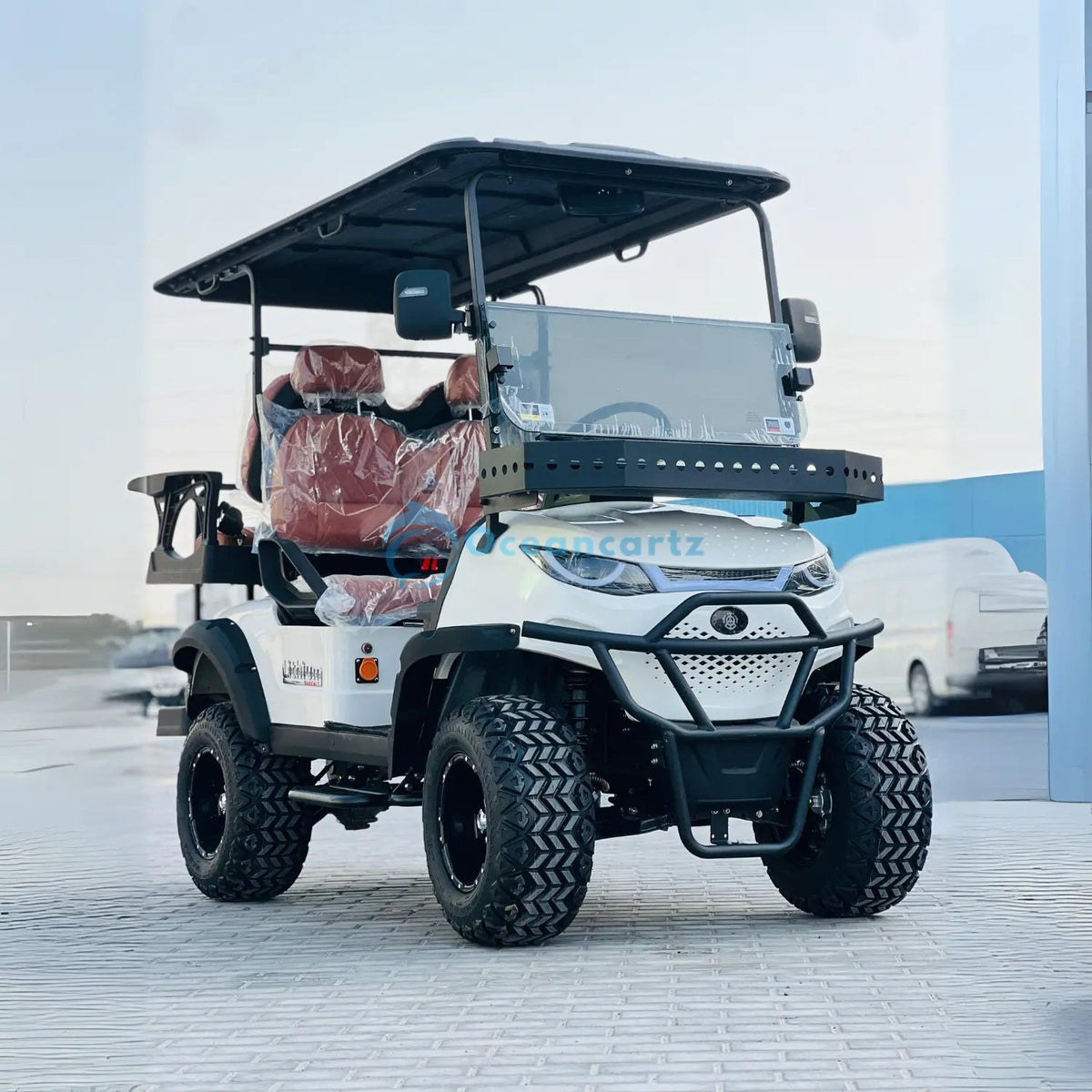 Oceancartz Lifted 4-Seater (2+2) Off-Road Golf Cart, 48V 5000W, 108Ah Lithium Battery, 120km Range, 3-5h Charging, 14-Inch Wheels, 23/10-14 Tires - Normal Golf Carts - 2+2 Seater - Photo 5 | Oceancartz