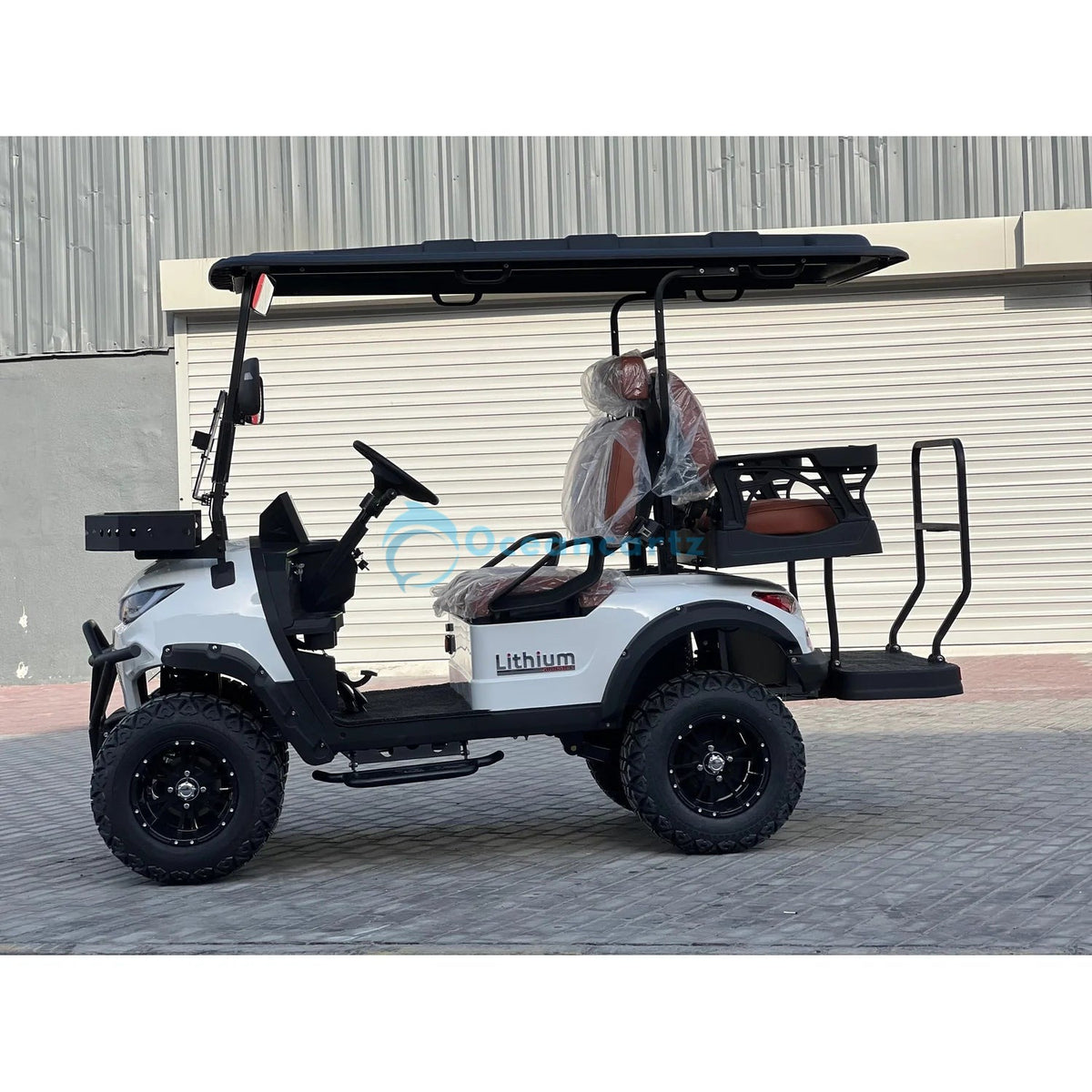 Oceancartz Lifted 4-Seater (2+2) Off-Road Golf Cart, 48V 5000W, 108Ah Lithium Battery, 120km Range, 3-5h Charging, 14-Inch Wheels, 23/10-14 Tires - Normal Golf Carts - 2+2 Seater - Photo 6 | Oceancartz