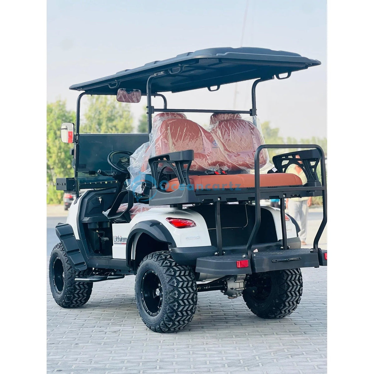 Oceancartz Lifted 4-Seater (2+2) Off-Road Golf Cart, 48V 5000W, 108Ah Lithium Battery, 120km Range, 3-5h Charging, 14-Inch Wheels, 23/10-14 Tires - Normal Golf Carts - 2+2 Seater - Photo 7 | Oceancartz