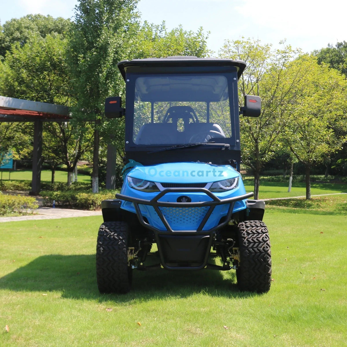 Oceancartz Lifted 4-Seater Off-Road Golf Cart, 48V 5000W AC, 108Ah LiFePO4, 120km Range, 10.1" LCD - Normal Golf Carts - 4 Seater - Close Up | Oceancartz