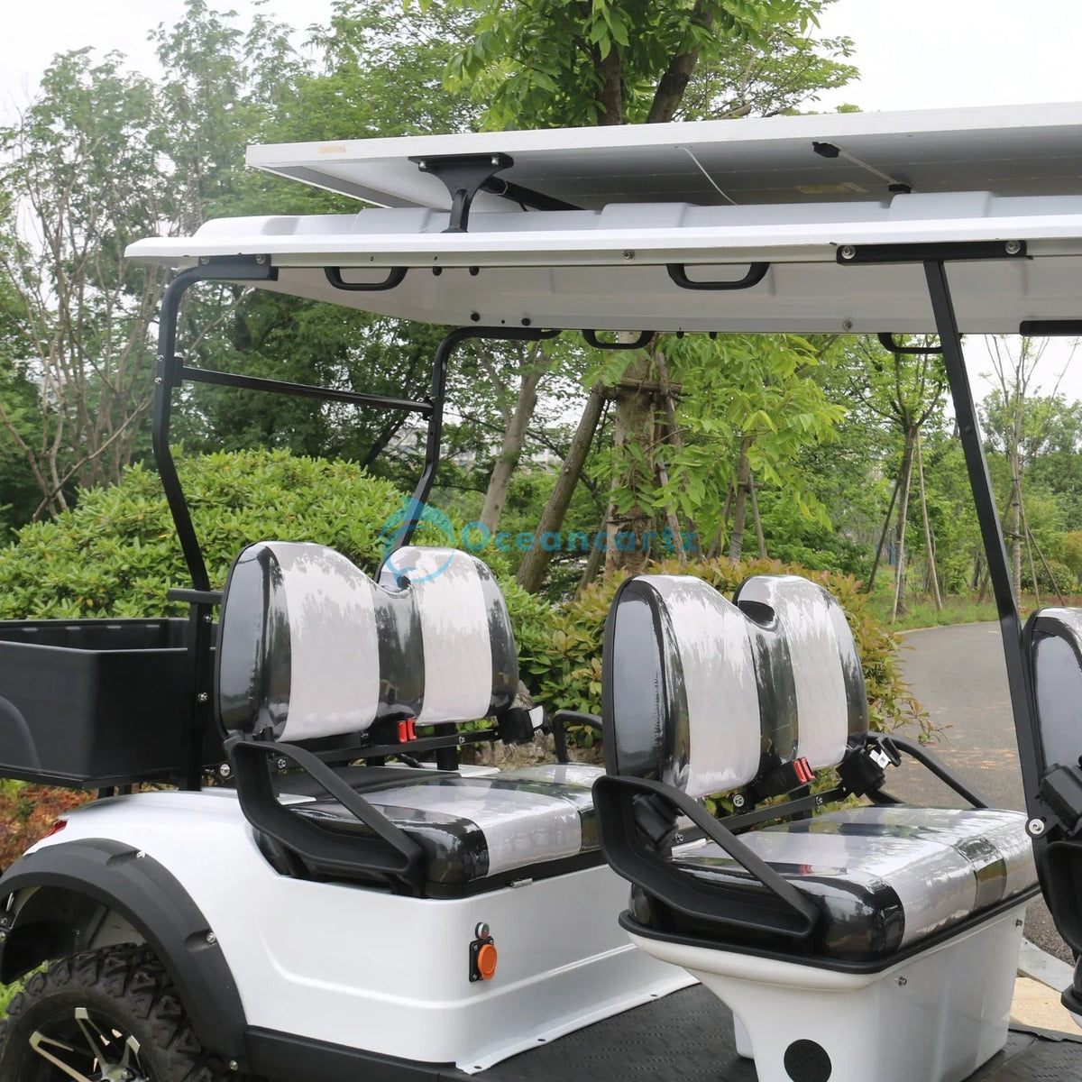 Oceancartz Lifted 6-Seater (4+2) Electric Golf Cart, 48V 5000W Motor, 130Ah Lithium Battery with Solar Panel, 14-Inch Alloy Rims, 23x10-14 Off-Road Tires - Utility Golf Carts - 6 Seater - Photo 6 | Oceancartz