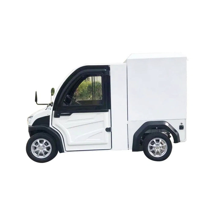 2-Seater Electric Utility Golf Cart Van with Air Conditioning & Cargo Box